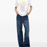 GANNI T-shirts and Polos White