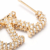 Valentino Gold VLogo Signature Strass Crystal Earrings