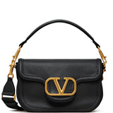 Valentino Garavani Alltime Grainy Calfskin Shoulder Bag