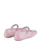 Jimmy Choo The Jelly Ballerina Flats with Crystal Embellishment