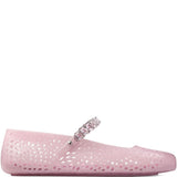 Jimmy Choo The Jelly Ballerina Flats with Crystal Embellishment