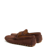 Valentino Garavani Fastaway Driver Moccasin In Deer Suede