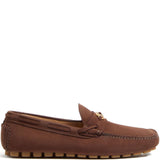 Valentino Garavani Fastaway Driver Moccasin In Deer Suede