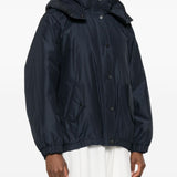 Brunello Cucinelli Dark Blue Hooded Jacket