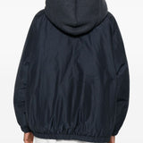 Brunello Cucinelli Dark Blue Hooded Jacket