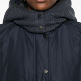 Brunello Cucinelli Dark Blue Hooded Jacket