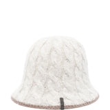 Brunello Cucinelli Grey Sequin Embellished Hat