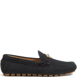 Valentino Garavani Fastaway Driver Moccasin In Deer Suede