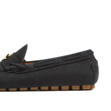 Valentino Garavani Fastaway Driver Moccasin In Deer Suede