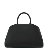 Ferragamo Jet Black Gancini Buckle Tote