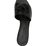 Dolce Gabbana Black Cutout Detailing Sandals