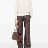 Brunello Cucinelli Beige Open Knit Sweater