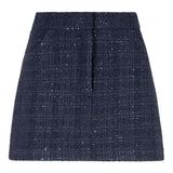 Emporio Armani Blue Tweed Sequin Skirt