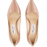 Jimmy Choo Love 65 Ballet-Patent-Leather Pumps with JC Emblem