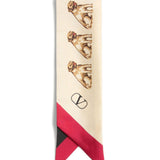 Valentino Garavani Scarf Bandeaux Petit Charles In Silk