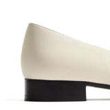 Valentino Off White Toe Cap Ballerina