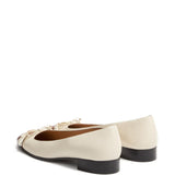 Valentino Off White Toe Cap Ballerina