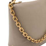 Emporio Armani Taupe Chain Hobo Bag
