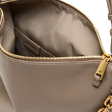Emporio Armani Taupe Chain Hobo Bag