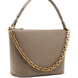 Emporio Armani Taupe Chain Hobo Bag