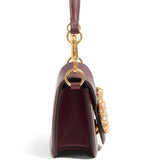 Valentino Garavani Locò Small Shoulder Bag In Calfskin With Jewel Logo