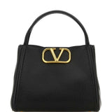 Valentino Garavani Black Alltime Leather Handbag