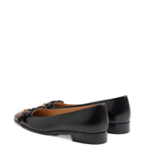Valentino Garavani Black Square Toe Flats