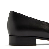 Valentino Garavani Black Square Toe Flats