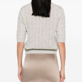 Brunello Cucinelli Grey High Neck Sweater