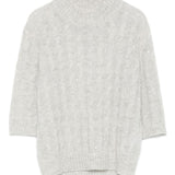 Brunello Cucinelli Grey High Neck Sweater