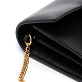 Balmain Jet Black Logo Crossbody Bag