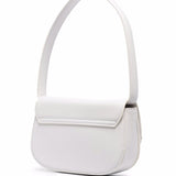 Diesel White Logo Plaque Shoulder Bag