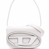 Diesel White Logo Plaque Shoulder Bag