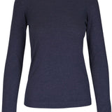 Brunello Cucinelli Navy Boat Neck Sweater