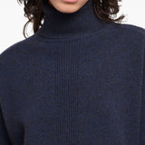 Emporio Armani Navy Ribbed Sweater