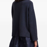 Emporio Armani Navy Ribbed Sweater