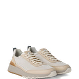 Brunello Cucinelli Washed suede and semi-polished calfskin runners