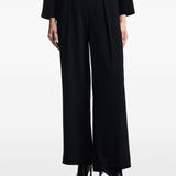 Emporio Armani Black Pleated Trousers