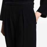 Emporio Armani Black Pleated Trousers