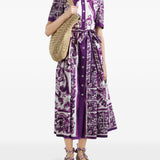 Dolce & Gabbana Majolica print poplin shirt dress