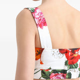 Dolce & Gabbana Flower-print poplin top