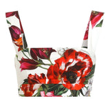 Dolce & Gabbana Flower-print poplin top