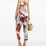 Dolce & Gabbana Flower-print poplin top