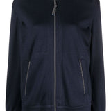 Brunello Cucinelli Navy Monili Chain Hoodie