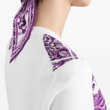 Dolce & Gabbana Maiolica print silk cardigan