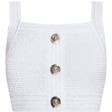 Balmain Tweed Crop Top