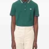 Valentino Cotton Pique Polo Shirt With Vlogo Patch