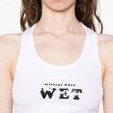 Stella McCartney White Racerback Tank Top