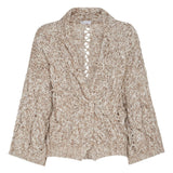 Brunello Cucinelli Beige Chunky Knit Cardigan