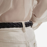 Brunello Cucinelli Beige Monili Embellishment Trousers